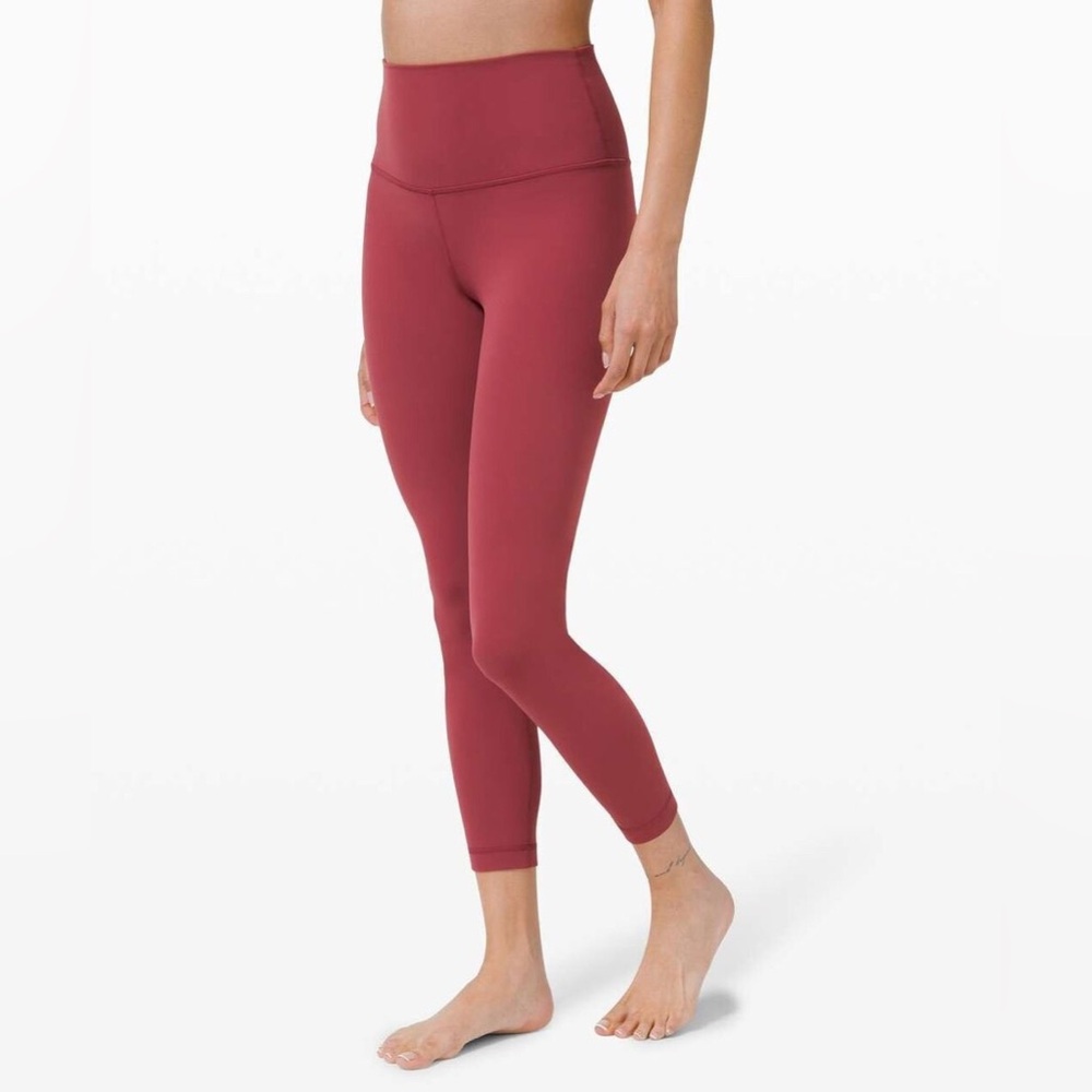Lululemon Align High-Rise Size 6 Red Wine Nulu Leggings